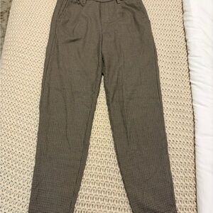 Brown Checkered Trousers size XS